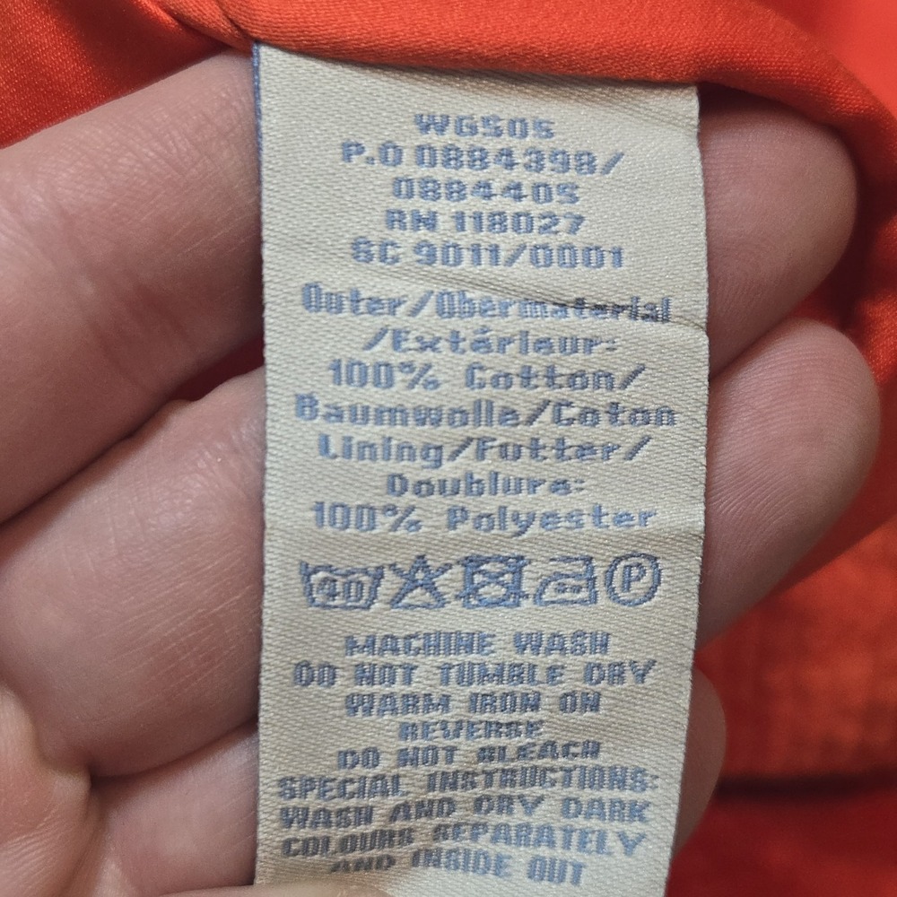 Boden Women 4 Orange Corduroy Wrap Skirt Buckle Accent Pencil - Picture 8 of 9